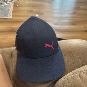 Puma Dark Cap with Pink Emblem